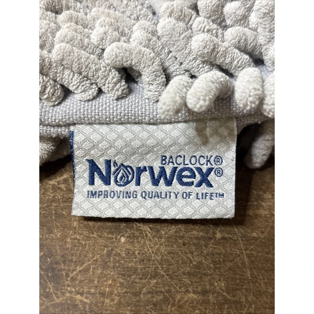 Norwex Kids Pet to Dry Shark Hand Towel Cloth with Baclock Microfiber Chenille